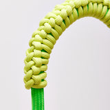 House Of Holland Saddle Bag White And Neon Green With Quilted Logo