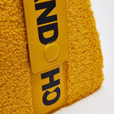 House Of Holland Abstract Shape Cross Body Bag In Teddy Mustard