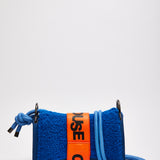 House Of Holland Cross Body Bag In Teddy Dark Blue And Orange