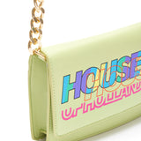 House Of Holland Printed Bag In Green
