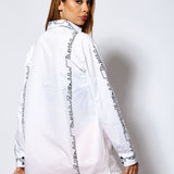 House of Holland Monogram Print Long Sleeve Shirt