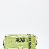 House Of Holland Metallic Green Crossbody Bag