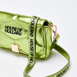 House Of Holland Metallic Green Crossbody Bag