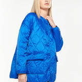 House Of Holland Quilted Jacket In Blue