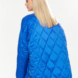 House Of Holland Quilted Jacket In Blue