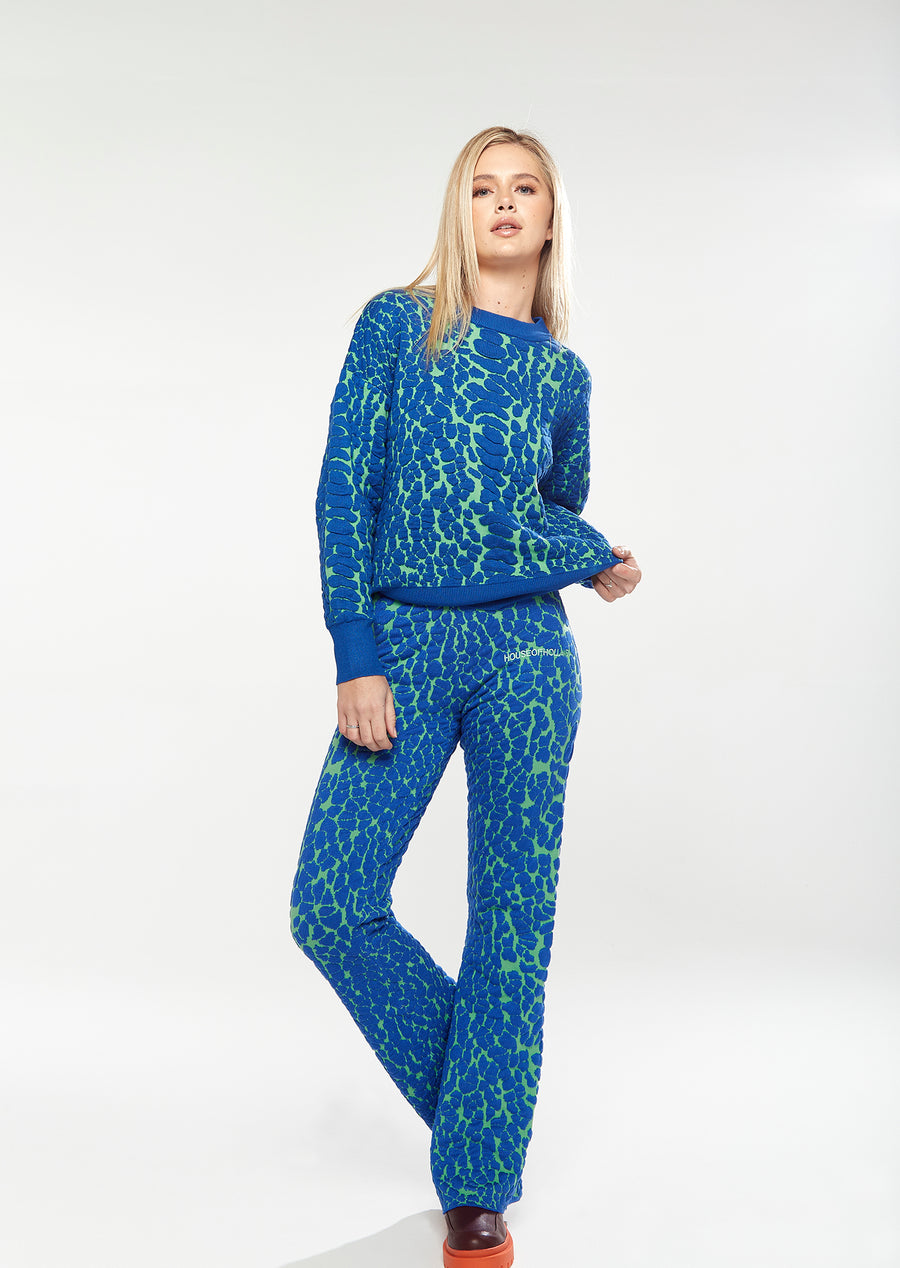 HOUSE OF HOLLAND DUO TROUSER IN BLUE