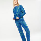 House Of Holland Duo Trouser In Blue