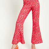 House Of Holland Pink Flame Clashing Colours Flared Trousers