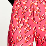 House Of Holland Pink Flame Clashing Colours Flared Trousers