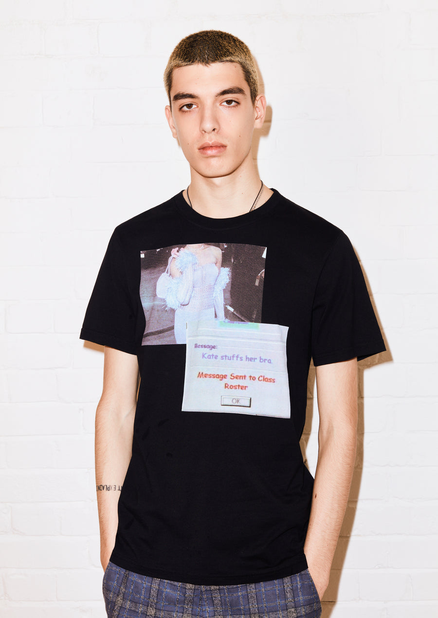@shesvague 'Bra' Black Tee