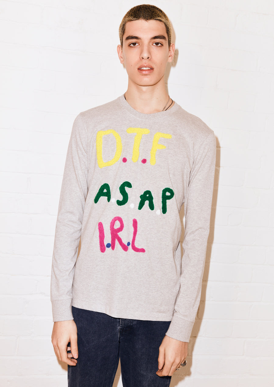 @eddieeddiebybillytommy 'DTF' long sleeve tee