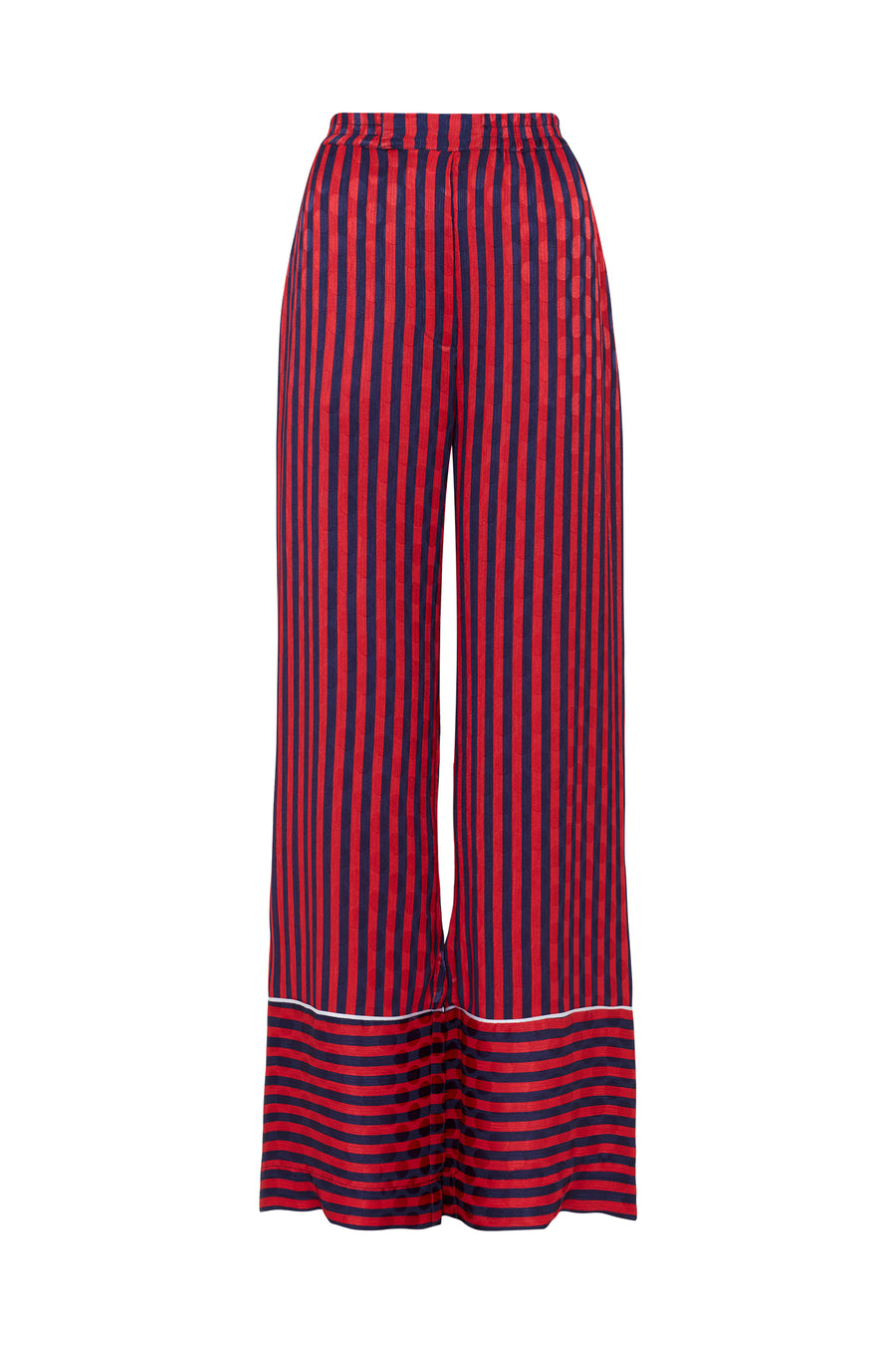 Red and Navy Stripped Pyjama Style Trousers by House of Holland