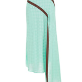 House Of Holland Jacquard Mint Midi Skirt