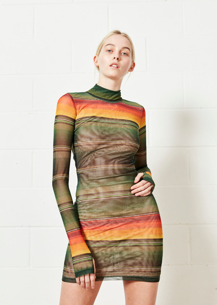 Mesh Mini Dress