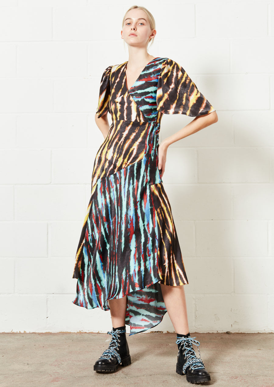 Mixed Tie Dye Midi Dress