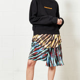 House of Holland Asymmetric Tie Dye Mini Skirt