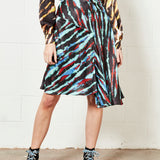 House of Holland Asymmetric Tie Dye Mini Skirt