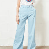 House of Holland Pale Blue Wide Leg Trouser