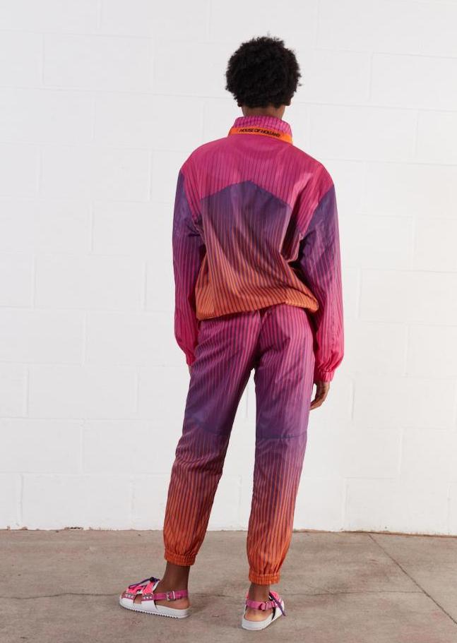House of Holland Andrew Brischler Neon Print Track Pant (Pink & Orange)