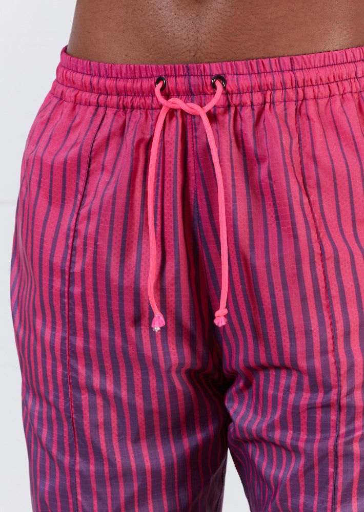 Andrew Brischler Neon Print Track Pant (Pink & Orange)