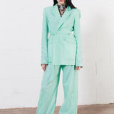 House of Holland Ripstop Tailored Jacket (Mint Green)