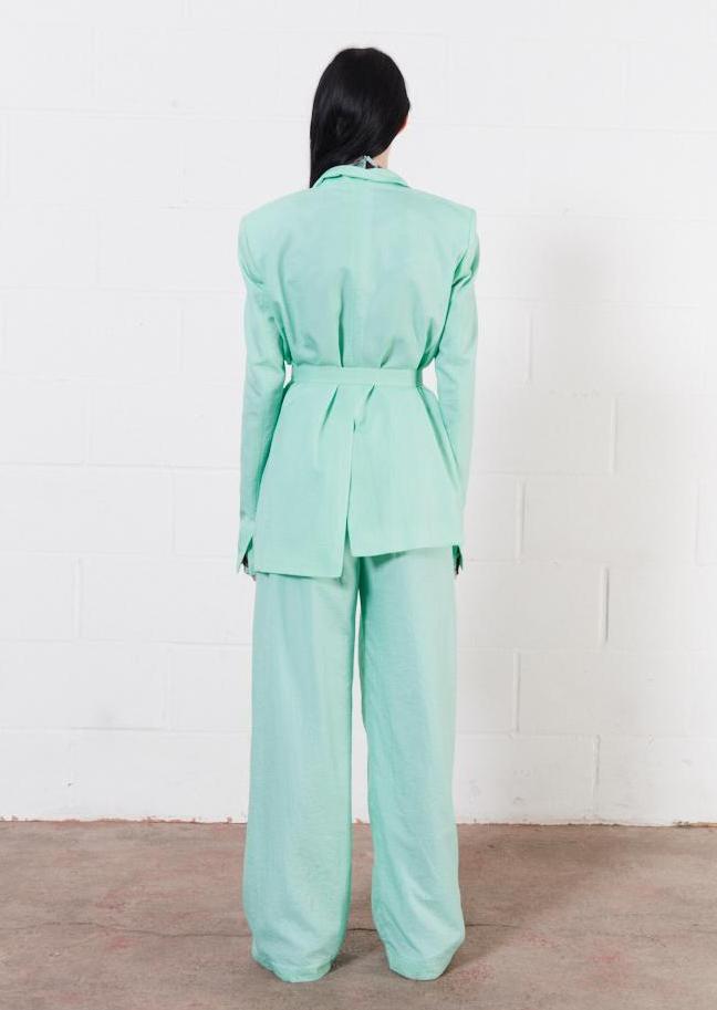 House of Holland Ripstop Tailored Jacket (Mint Green)