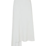 House Of Holland Merino Wool White Asymmetric Skirt