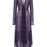 House Of Holland Knot Tie Midi Dress