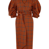 Bright Check Safari Midi Dress by House of Holland