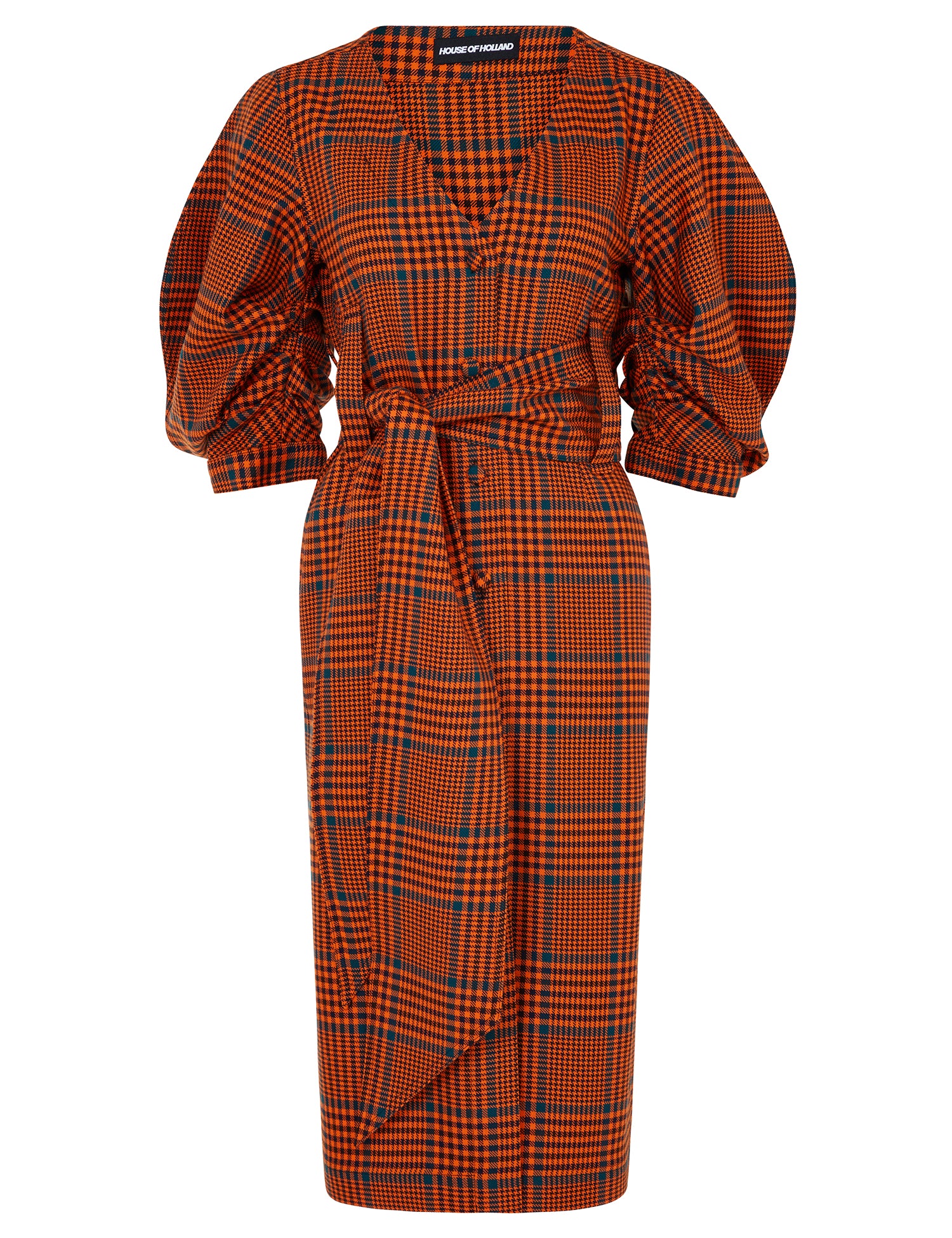 Bright Check Safari Midi Dress by House of Holland