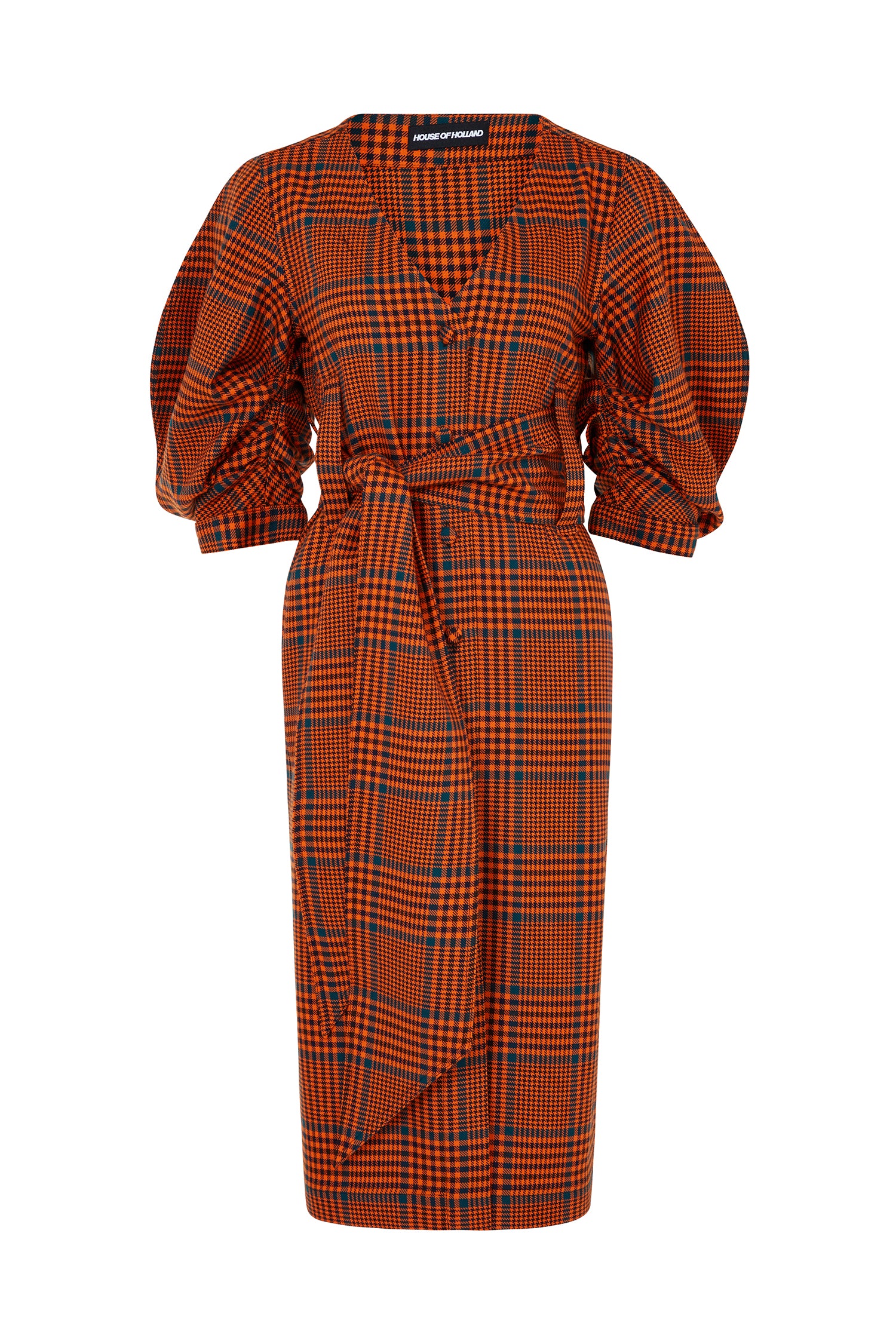 Bright Check Safari Midi Dress by House of Holland