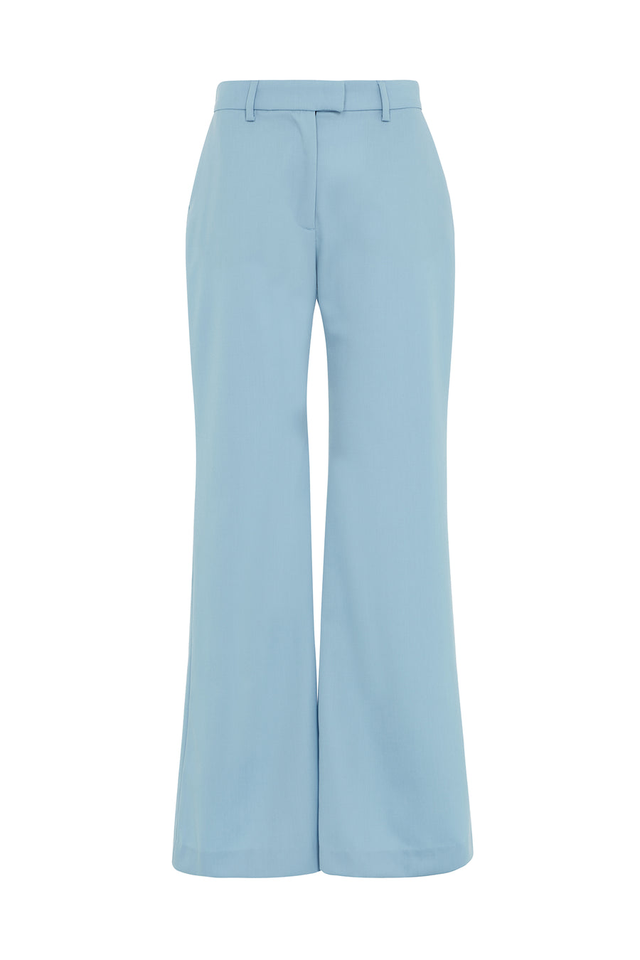 Pale Blue Wide Leg Trouser