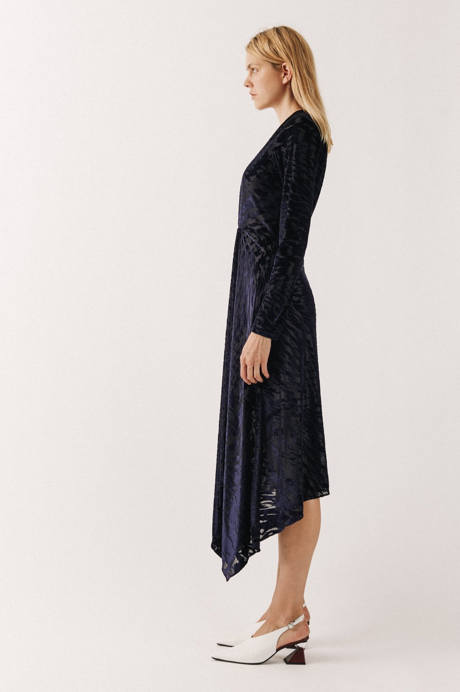 Knot Devore Midi Dress