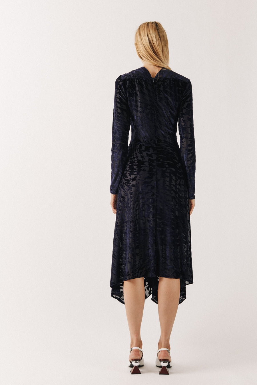 Knot Devore Midi Dress