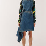 House of Holland Folded Denim Dress