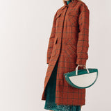 House of Holland Bright Check Padded Overcoat