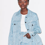 House of Holland Monogram Denim Jacket