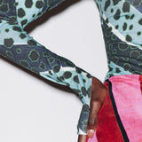 House of Holland Stripe Cheetah Top