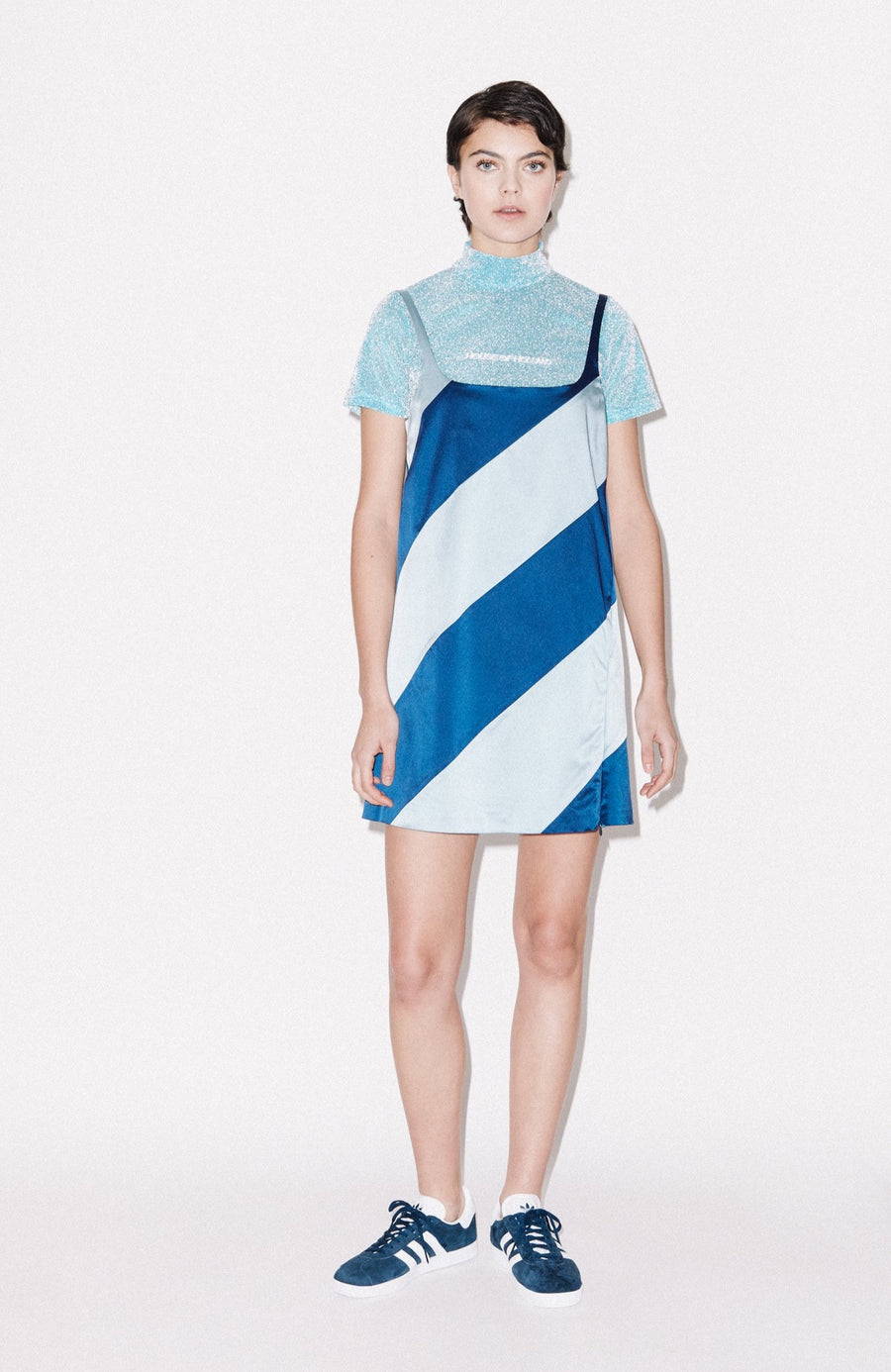 House of Holland Muted Panelled Slit Dress