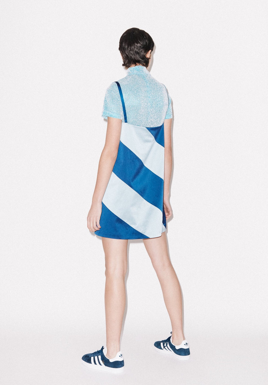 Muted Panelled Slit Dress