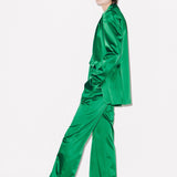 House of Holland Green Satin Tailored Jacket