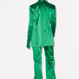 House of Holland Green Satin Tailored Jacket