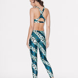 House of Holland HOH X Speedo Muted Cheetah Stripe Leggings