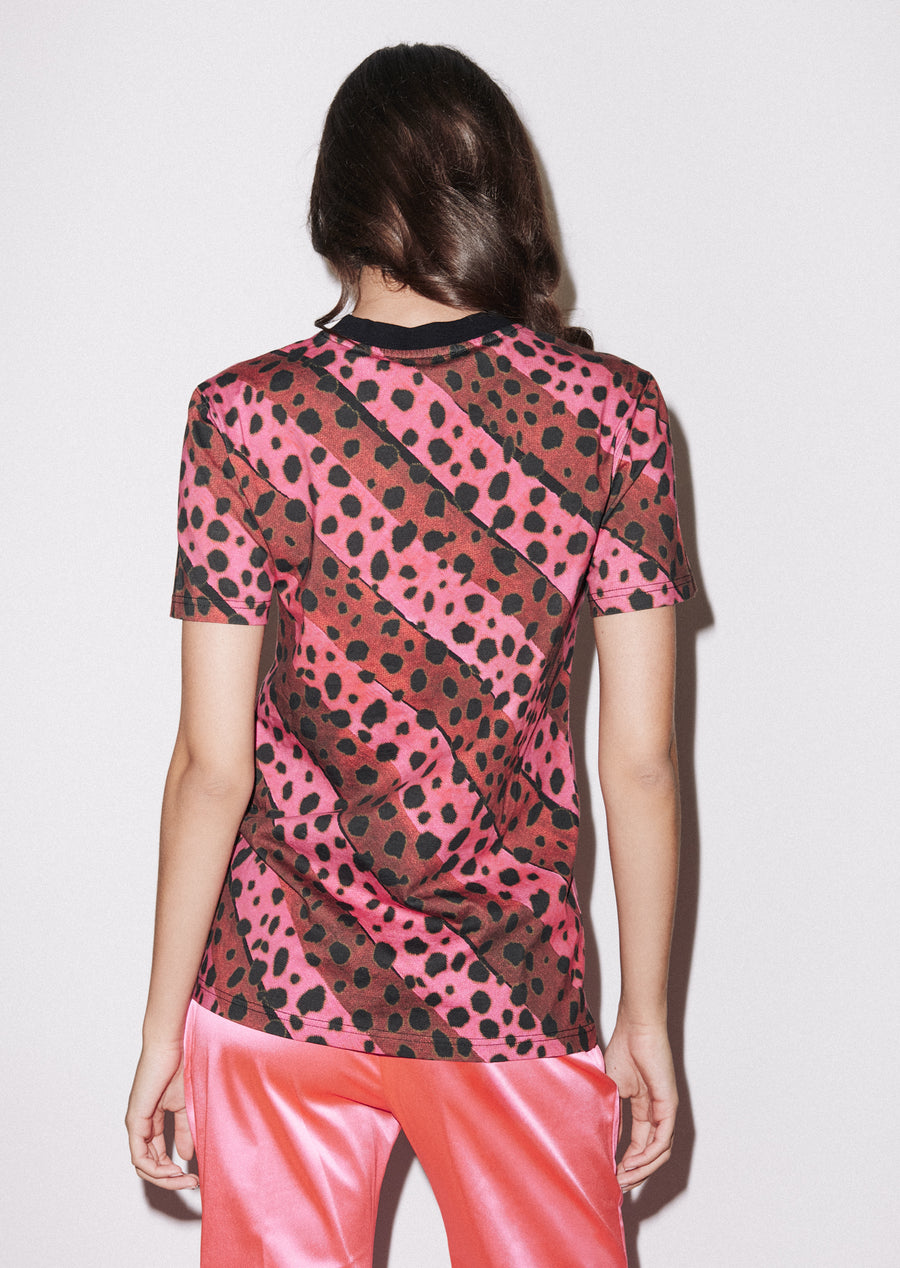 Stripe Cheetah Tee
