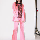 House of Holland Pink Satin Tailored Jacket