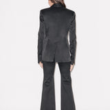 House of Holland Black Satin Tailored Jacket