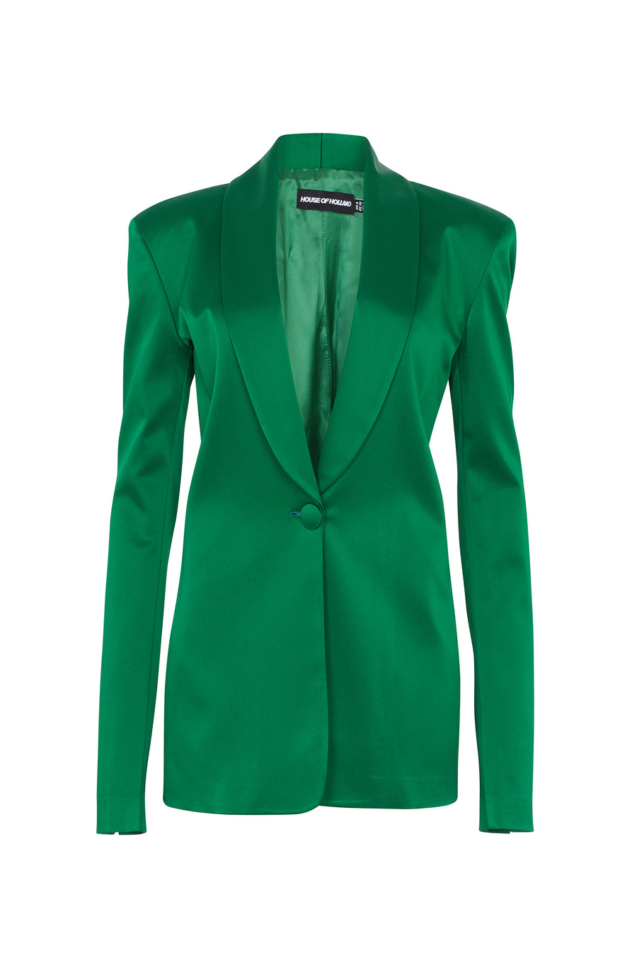 Green Satin Tailored Jacket