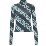 House of Holland Stripe Cheetah Top