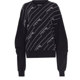 House of Holland Gathered Sleeve Mono Sweatshirt