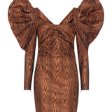 House of Holland Volume Sleeve Mini Dress